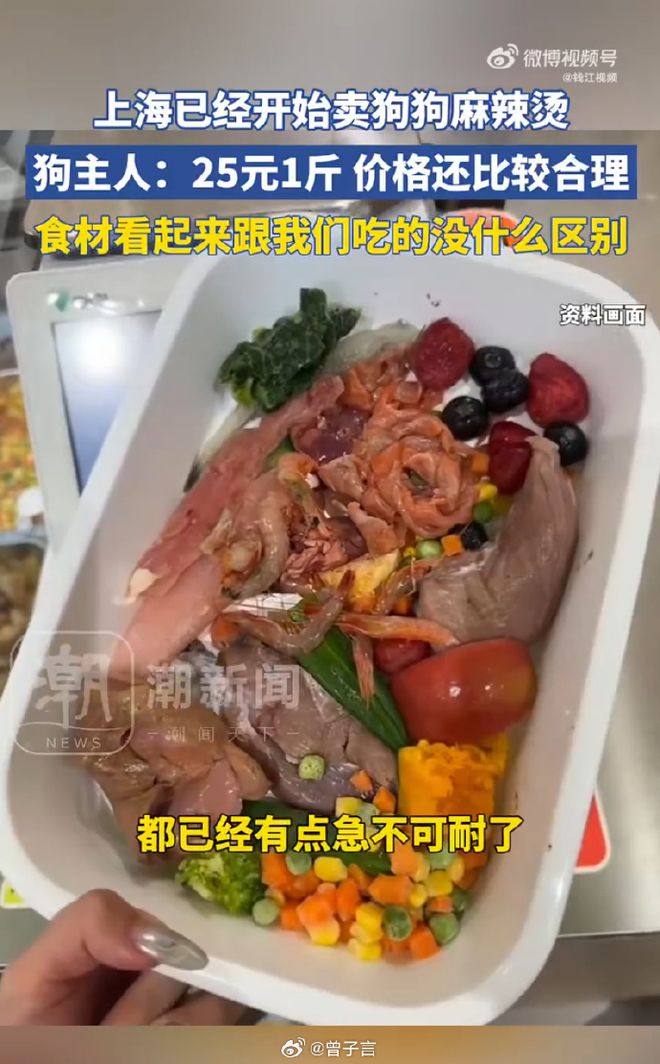 狗麻辣烫25一斤全是真肉上海狗有福了！AG真人旗舰厅登录破防了！上海惊现狗(图4)